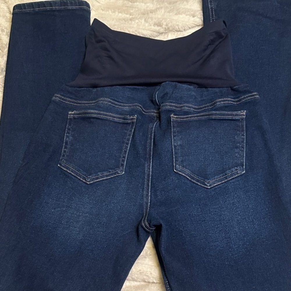 119.   Savi Parker women’s maternity Classic Dark Blue skinny Jeans size M
